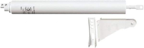 National Mfg. - 11-1/4" Closer Body Length, Storm & Screen Door Closer Manual Damper - White Finish - Exact Tool & Supply