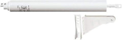 National Mfg. - 11-1/4" Closer Body Length, Storm & Screen Door Closer Manual Damper - White Finish - Exact Tool & Supply