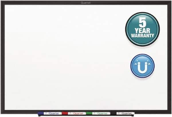 Quartet - 36" High x 60" Wide Magnetic Dry Erase Board - Steel, Includes Mounting Kit & Dry-Erase Marker - Exact Tool & Supply