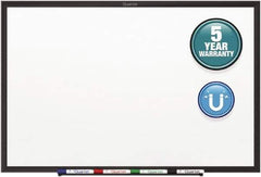 Quartet - 36" High x 60" Wide Magnetic Dry Erase Board - Steel, Includes Mounting Kit & Dry-Erase Marker - Exact Tool & Supply