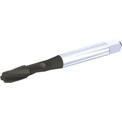 Kennametal - M5x0.08 Metric Coarse 3 Flute 6H Modified Bottoming Spiral Flute Tap - Vanadium High Speed Steel, TiN/CrC/C Finish, 70mm OAL, Right Hand Flute, Right Hand Thread, H5, Series T686 - Exact Tool & Supply