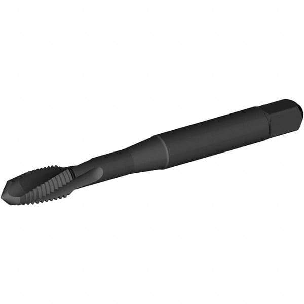Kennametal - M2.5x0.45 Metric Coarse 2 Flute 6H Plug Spiral Flute Tap - Vanadium High Speed Steel, Oxide Finish, 1-13/16" OAL, Left Hand Flute, Right Hand Thread, D3, Series T690 - Exact Tool & Supply
