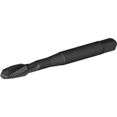 Kennametal - M2.5x0.45 Metric Coarse 2 Flute 6H Plug Spiral Flute Tap - Vanadium High Speed Steel, Oxide Finish, 1-13/16" OAL, Left Hand Flute, Right Hand Thread, D3, Series T690 - Exact Tool & Supply