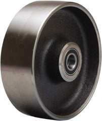 Hamilton - 6 Inch Diameter x 2 Inch Wide, Forged Steel Caster Wheel - 2,500 Lb. Capacity, 2-1/4 Inch Hub Length, 1/2 Inch Axle Diameter, Precision Ball Bearing - Exact Tool & Supply