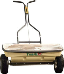 Trynex - 120 Lb Polyethylene Walk Behind Drop Landscape Spreader - 12" Pneumatic Wheels - Exact Tool & Supply