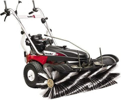 Trynex - 48" Sweeping Width, Single Brush Rotary Sweeper - Self Propelled, Rubber Wheels, Polypropylene Bristles - Exact Tool & Supply
