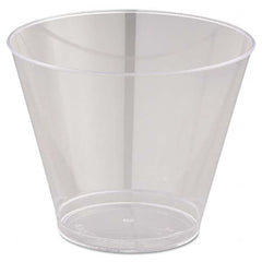WNA - Comet Smooth Wall Tumblers, 9 oz, Clear, Squat, 25/Pack, 20 Packs/Carton - Exact Tool & Supply