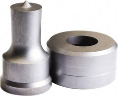 Cleveland Steel Tool - 0.886 Inch Long x 1-1/32 Inch Diameter Round Ironworker Die - Exact Tool & Supply