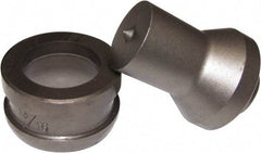 Cleveland Steel Tool - 1/2 Inch Diameter Round Ironworker Punch - 1-11/64 Inch Body Diameter, 5/8 Inch Head Diameter, 1.574 Inch Overall Length - Exact Tool & Supply