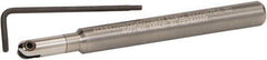 Kennametal - 7.92mm Cut Diam, 3.96mm Max Depth of Cut, 3/8" Shank Diam, 150mm OAL, Indexable Ball Nose End Mill - 41.23mm Head Length, Straight Shank, KDMB Toolholder, KDMB 0312.. Insert - Exact Tool & Supply