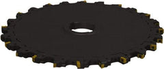 Seco - Arbor Hole Connection, 0.3937" Cutting Width, 2.4016" Depth of Cut, 200mm Cutter Diam, 1.9685" Hole Diam, 7 Tooth Indexable Slotting Cutter - 335.18 Toolholder, LNK.. 06.. Insert, Neutral Cutting Direction - Exact Tool & Supply