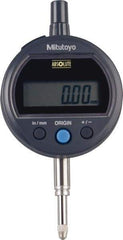 Mitutoyo - 0 to 12.7mm Range, 0.0005" Graduation, Electronic Drop Indicator - Lug Back, Accurate to 0.001", English & Metric System, LCD Display - Exact Tool & Supply