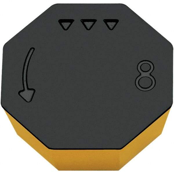 Walter - OPHX0504 A57 Grade WAK15 Carbide Milling Insert - TiCN/Al2O3/TiN Finish, 0.1874" Thick, 1/2" Inscribed Circle - Exact Tool & Supply