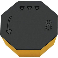 Walter - OPHX0504 A57 Grade WAK15 Carbide Milling Insert - TiCN/Al2O3/TiN Finish, 0.1874" Thick, 1/2" Inscribed Circle - Exact Tool & Supply