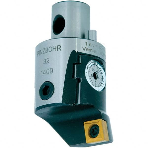 Techniks - Size A54, 2.48" Min Diam, Right Hand Modular Boring Cutting Unit Head - Exact Tool & Supply