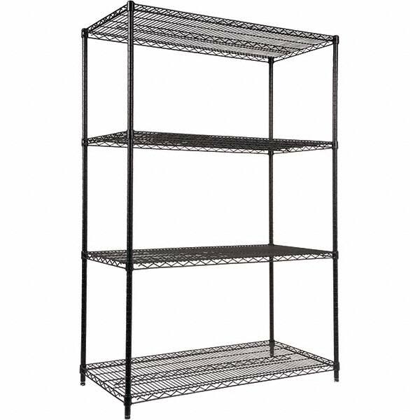 ALERA - 4,000 Lb Capacity 4 Shelf Wire Shelving - Starter Unit - Exact Tool & Supply