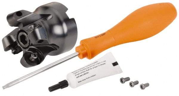 Kennametal - 50.8mm Cut Diam, 8mm Max Depth, 3/4" Arbor Hole, 4 Inserts, RP.T 1605... Insert Style, Indexable Copy Face Mill - BMD200 Cutter Style, 24,200 Max RPM, 2 High, Through Coolant, Series KSRM - Exact Tool & Supply