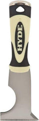 Hyde Tools - 2-1/2" Wide Chisel Edge Blade Stainless Steel 6-In-1 Tool - Stiff, Hammerhead Polypropylene Handle, 8" OAL - Exact Tool & Supply