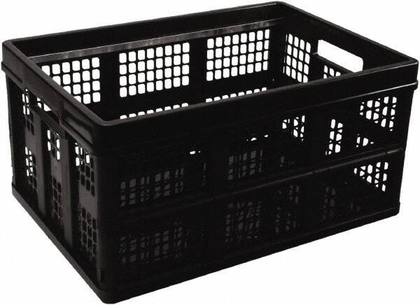 UNIVERSAL - 1 Compartment, 20-1/8" Wide x 10-3/4" High x 14-5/8" Deep, Portable Storage Box - Plastic, Black - Exact Tool & Supply