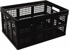 UNIVERSAL - 1 Compartment, 20-1/8" Wide x 10-3/4" High x 14-5/8" Deep, Portable Storage Box - Plastic, Black - Exact Tool & Supply