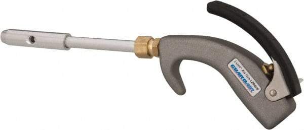 Guardair - 120 Max psi Venturi Nozzle Thumb Lever Blow Gun - 1/4 NPT, 6" Tube Length, Aluminum - Exact Tool & Supply