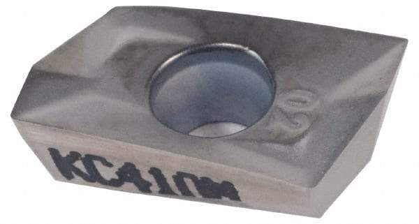 Kennametal - EC1020 LD Grade KC410M Carbide Milling Insert - TiB2 Finish, 0.148" Thick, 2mm Corner Radius - Exact Tool & Supply