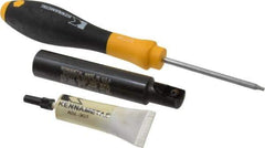 Kennametal - 1/2" Cut Diam, 0.404" Max Depth of Cut, 5/8" Shank Diam, 3-1/2" OAL, Indexable Square Shoulder End Mill - EC10.., EP10.. Inserts, Cylindrical Shank, 0° Lead Angle, Through Coolant - Exact Tool & Supply