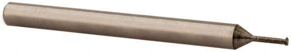 Scientific Cutting Tools - 64 to 80 TPI, Internal/External Single Profile Thread Mill - #1" Noml Diam, 0.05" Cut Diam, 1/8" Shank Diam, 3 Flute, 0.028" Neck Diam, 0.15" Neck Length, 1-1/2" OAL, AlTiN+ Finish - Exact Tool & Supply