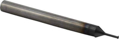 Scientific Cutting Tools - 56 to 80 TPI, Internal/External Single Profile Thread Mill - #2" Noml Diam, 0.06" Cut Diam, 3/16" Shank Diam, 3 Flute, 0.034" Neck Diam, 0.2" Neck Length, 2" OAL, AlTiN+ Finish - Exact Tool & Supply