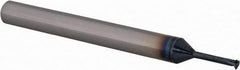 Scientific Cutting Tools - 40 to 64 TPI, Internal/External Single Profile Thread Mill - #4" Noml Diam, 0.08" Cut Diam, 3/16" Shank Diam, 3 Flute, 0.045" Neck Diam, 0.3" Neck Length, 2" OAL, AlTiN+ Finish - Exact Tool & Supply