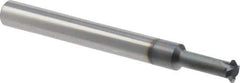 Scientific Cutting Tools - 16 to 48 TPI, Internal/External Single Profile Thread Mill - 5/16" Noml Diam, 0.24" Cut Diam, 1/4" Shank Diam, 4 Flute, 0.153" Neck Diam, 1/2" Neck Length, 2-1/2" OAL, AlTiN+ Finish - Exact Tool & Supply