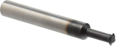 Scientific Cutting Tools - 14 to 40 TPI, Internal/External Single Profile Thread Mill - 3/8" Noml Diam, 0.29" Cut Diam, 3/8" Shank Diam, 4 Flute, 0.192" Neck Diam, 0.6" Neck Length, 3" OAL, AlTiN+ Finish - Exact Tool & Supply