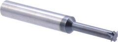 Scientific Cutting Tools - 14 to 40 TPI, Internal/External Single Profile Thread Mill - 3/8" Noml Diam, 0.29" Cut Diam, 3/8" Shank Diam, 4 Flute, 0.192" Neck Diam, 1" Neck Length, 3" OAL, AlTiN+ Finish - Exact Tool & Supply
