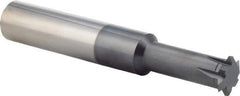Scientific Cutting Tools - 10 to 32 TPI, Internal/External Single Profile Thread Mill - 3/4" Noml Diam, 0.595" Cut Diam, 5/8" Shank Diam, 6 Flute, 0.43" Neck Diam, 1-1/4" Neck Length, 4" OAL, AlTiN+ Finish - Exact Tool & Supply