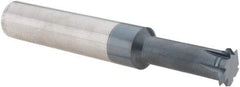 Scientific Cutting Tools - 8 to 24 TPI, Internal/External Single Profile Thread Mill - 7/8" Noml Diam, 0.695" Cut Diam, 3/4" Shank Diam, 6 Flute, 0.49" Neck Diam, 1-1/2" Neck Length, 5" OAL, AlTiN+ Finish - Exact Tool & Supply