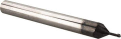 Scientific Cutting Tools - #2-56 UNC, 0.065" Cutting Diam, 3 Flute, Solid Carbide Helical Flute Thread Mill - Internal Thread, 0.15" LOC, 2-1/2" OAL, 1/4" Shank Diam - Exact Tool & Supply