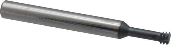 Scientific Cutting Tools - 3/8-16 UNC, 0.285" Cutting Diam, 3 Flute, Solid Carbide Helical Flute Thread Mill - Internal Thread, 3/4" LOC, 3-1/2" OAL, 3/8" Shank Diam - Exact Tool & Supply