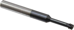 Scientific Cutting Tools - 3/8-16 UNC, 0.285" Cutting Diam, 3 Flute, Solid Carbide Helical Flute Thread Mill - Internal Thread, 1" LOC, 3-1/2" OAL, 3/8" Shank Diam - Exact Tool & Supply