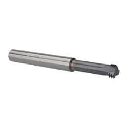 Scientific Cutting Tools - 1/2-18 UNS, 0.37" Cutting Diam, 3 Flute, Solid Carbide Helical Flute Thread Mill - Internal Thread, 1.2" LOC, 3-1/2" OAL, 3/8" Shank Diam - Exact Tool & Supply