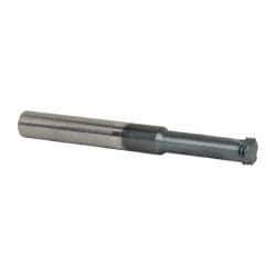 Scientific Cutting Tools - 1/2-20 UNF, 0.37" Cutting Diam, 3 Flute, Solid Carbide Helical Flute Thread Mill - Internal Thread, 1.2" LOC, 3-1/2" OAL, 3/8" Shank Diam - Exact Tool & Supply