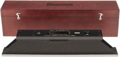 Starrett - 15" Long, 0.0005" Graduation Sensitivity per 10", 2 Vials, Master Precision Level - Cast Iron, 1/64" Base Flatness, 1-5/8" Wide x 3" High - Exact Tool & Supply