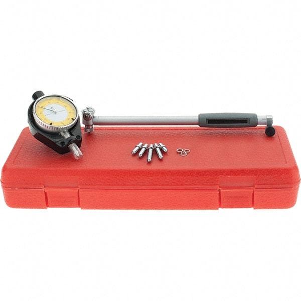Starrett - 1.4 to 2.4" Dial Bore Gage - 0.0005" Graduation, 6" Gage Depth - Exact Tool & Supply