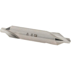 Cle-Line - #5 Plain Cut 60° Incl Angle High Speed Steel Combo Drill & Countersink - Exact Tool & Supply