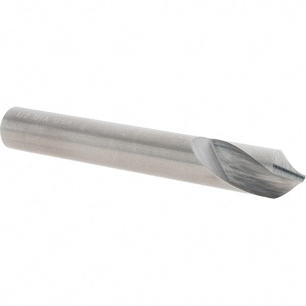 Chicago-Latrobe - 1/2" Body Diam, 90°, 3-3/4" OAL, Solid Carbide Spotting Drill - Exact Tool & Supply