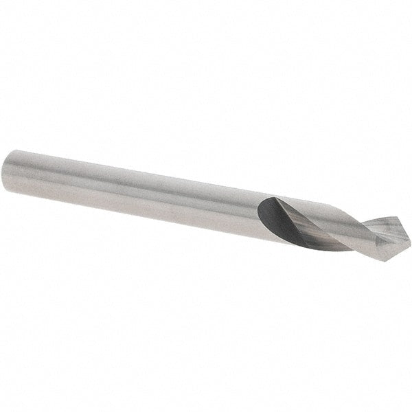 Chicago-Latrobe - 1/4" Body Diam, 90°, 2-1/2" OAL, Solid Carbide Spotting Drill - Exact Tool & Supply
