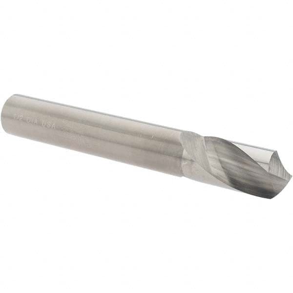 Chicago-Latrobe - 1/2" Body Diam, 120°, 3-3/4" OAL, Solid Carbide Spotting Drill - Exact Tool & Supply