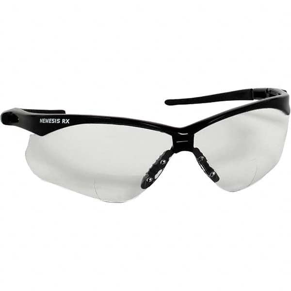 KleenGuard - +3, Clear Lenses, Scratch Resistant, Framed Magnifying Safety Glasses - Exact Tool & Supply