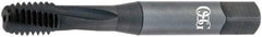 OSG - M8x1.25, 3 Flute, 15° Helix, Modified Bottoming Chamfer, Oxide Finish, Powdered Metal Spiral Flute STI Tap - Right Hand Flute, 2-15/16" OAL, 0.381" Shank Diam, 1-1/4" Thread Length, 6H Class of Fit, Series 345STI - Exact Tool & Supply