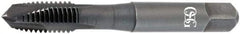 OSG - M2.5x0.45, D2, 2 Flutes, Plug Chamfer, Oxide Finish, Powdered Metal Spiral Point STI Tap - 1-15/16" OAL, 0.141" Shank Diam, 5/8" Thread Length, 3/16" Square Length, 0.11" Square Size, 6H Class of Fit, Series 344STI - Exact Tool & Supply