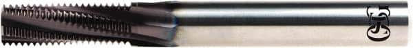 OSG - M10x1.50 Metric, 0.2953" Cutting Diam, 4 Flute, Solid Carbide Helical Flute Thread Mill - Internal Thread, 22.5mm LOC, 8mm Shank Diam - Exact Tool & Supply
